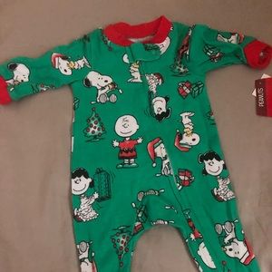 Christmas Charlie brown baby onesie